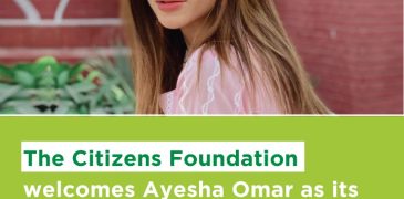 Ayesha Omar joins The Citizen Foundation (TCF) Goodwill Ambassadors Program
