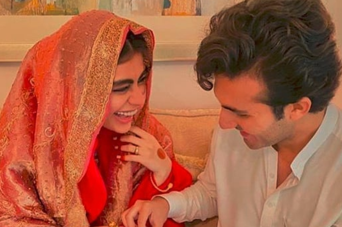 Sadaf Kanwal and Shahroz Sabzwari tied the knot in a simple nikah ceremony earlier today