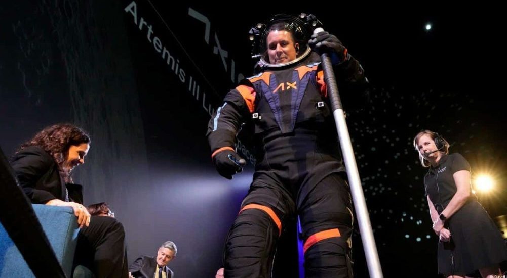 NASA and Axiom Space Unveil New Moon Mission Space Suit Prototype