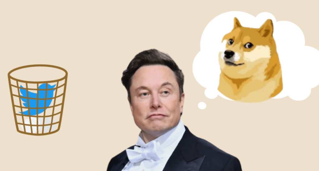 Elon Musk Changes Twitter Logo to Dogecoin, Boosts Cryptocurrency's Value