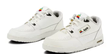 Rare Apple Rainbow Logo Sneakers Up for Auction at $50,000