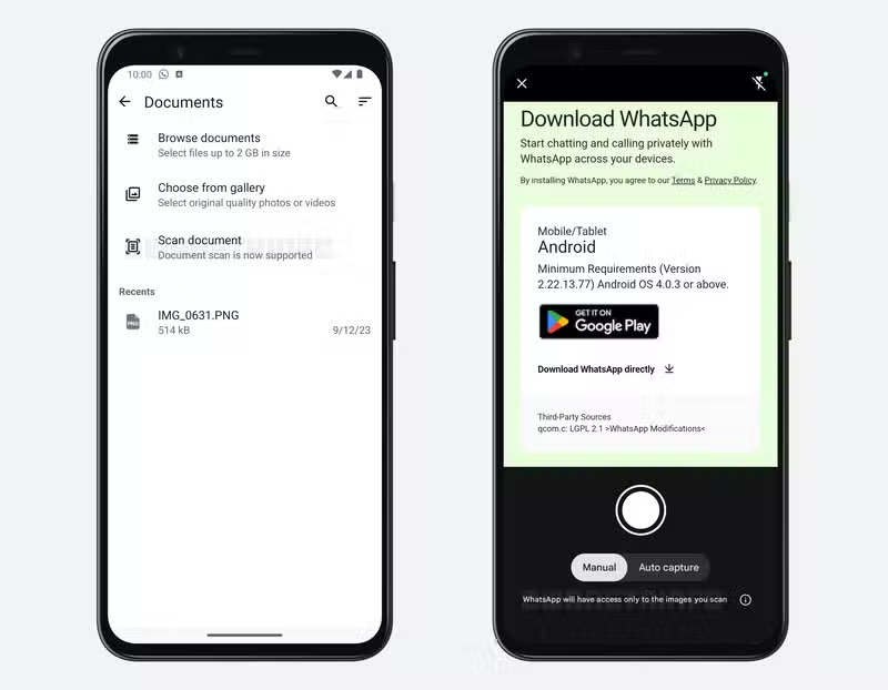 Built-in Document Scanner for Android