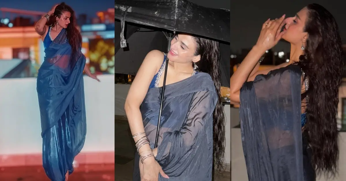 Hira Mani Faces Backlash Over Rainy Saree Photoshoot