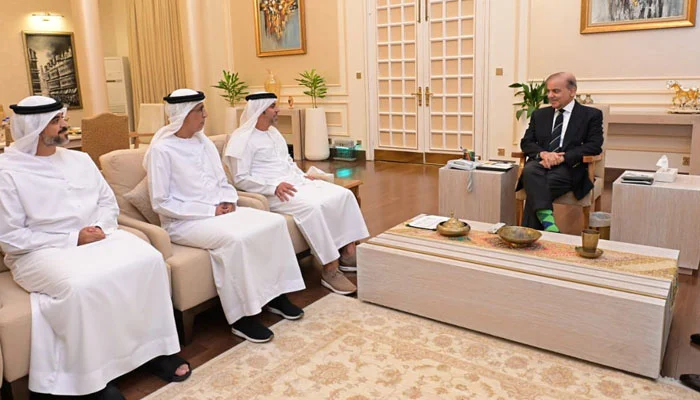 UAE Ambassador Hamad Obaid Ibrahim Al-Zaabi Pays Farewell Call on Prime Minister Shehbaz Sharif